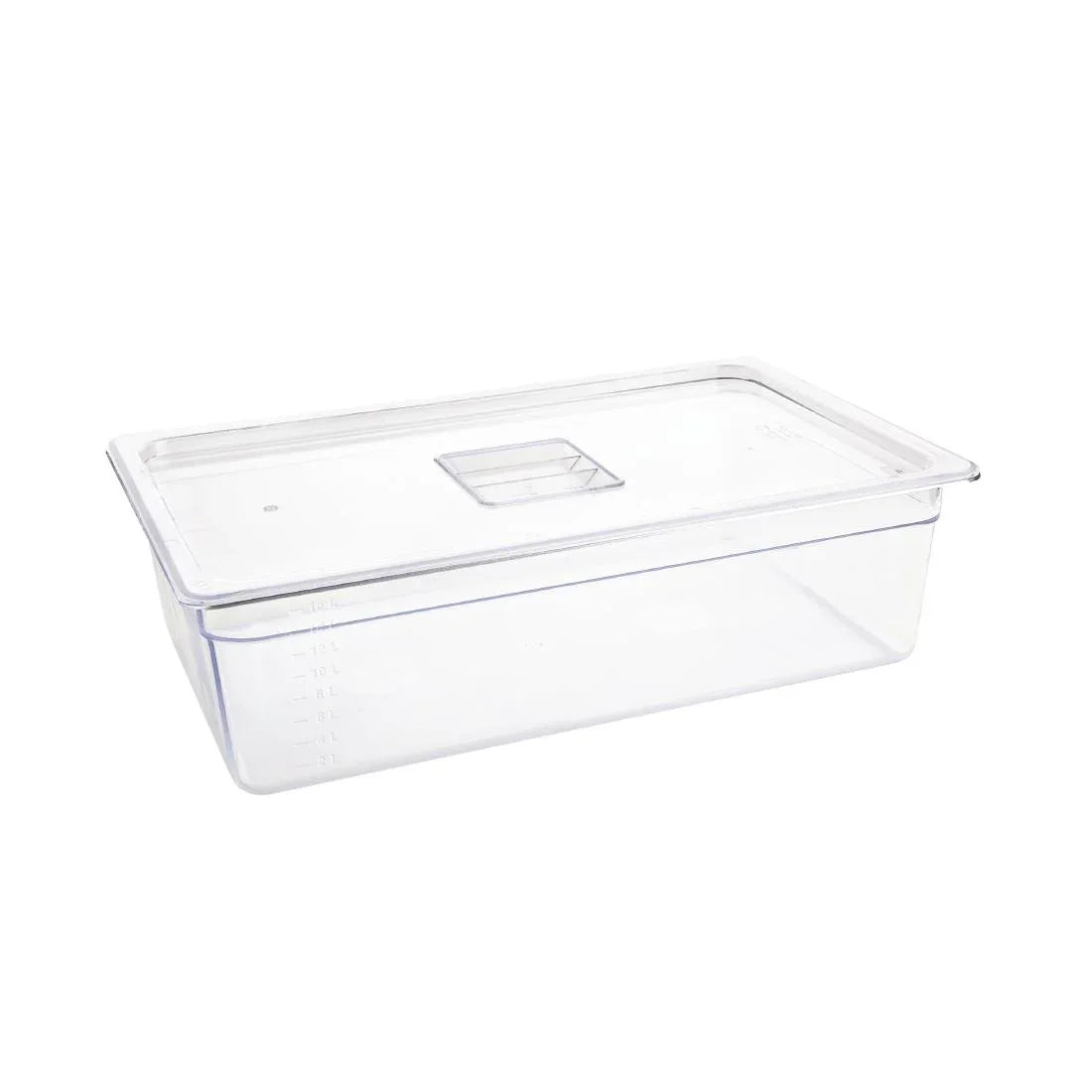 U226 Vogue Polycarbonate 1/1 Gastronorm Container 150mm Clear - JD Catering Equipment Solutions Ltd