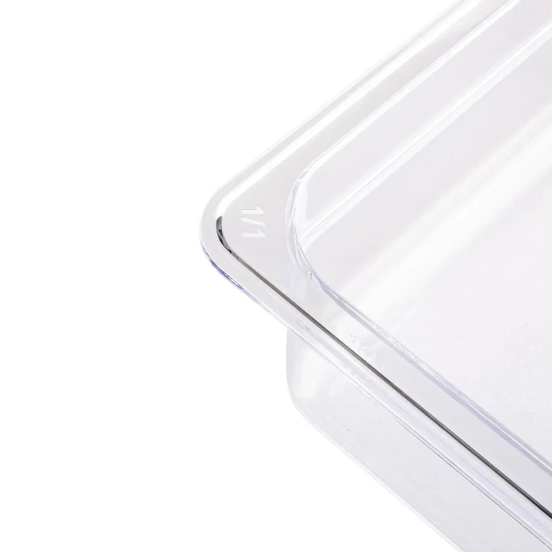 U226 Vogue Polycarbonate 1/1 Gastronorm Container 150mm Clear - JD Catering Equipment Solutions Ltd