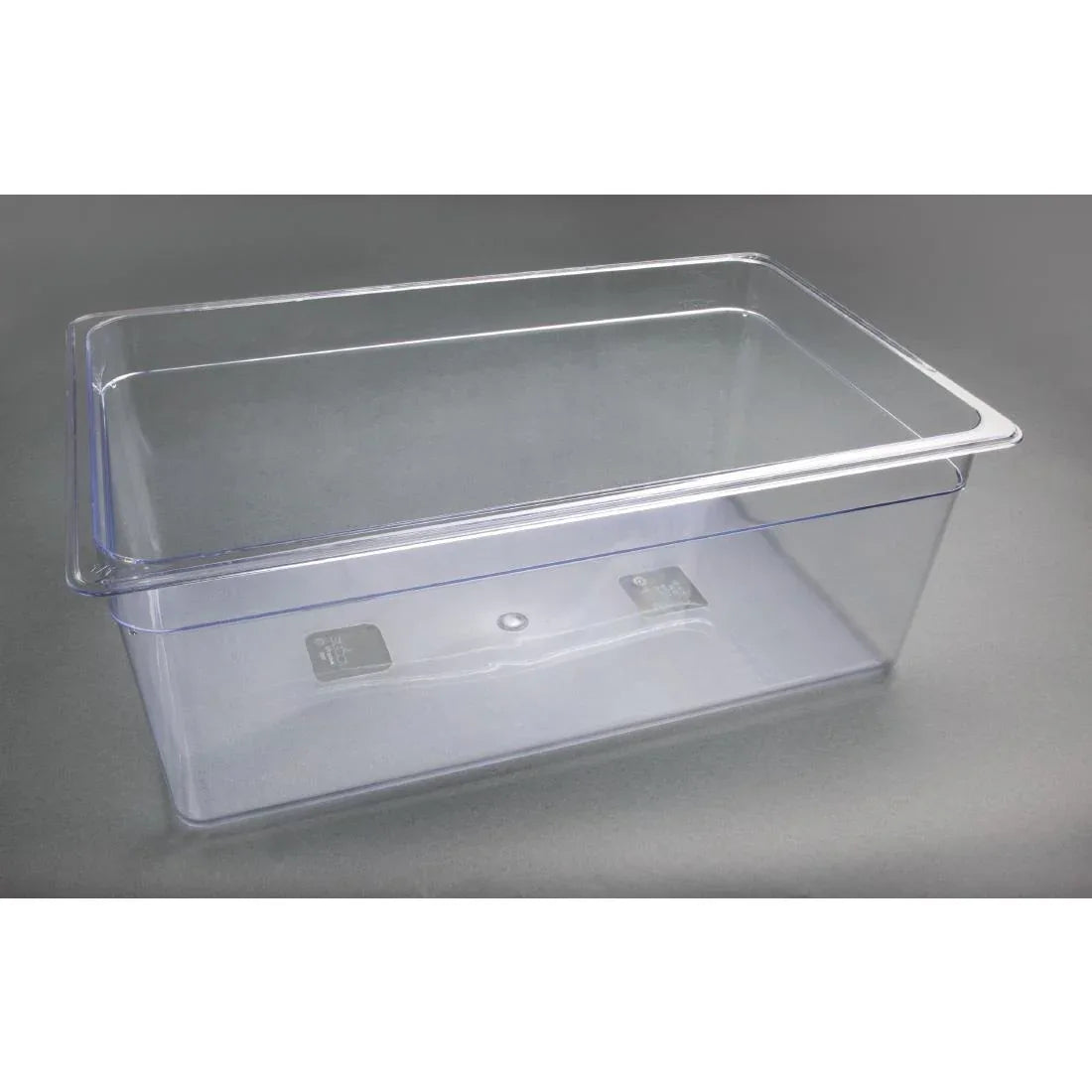 U227 Vogue Polycarbonate 1/1 Gastronorm Container 200mm Clear - JD Catering Equipment Solutions Ltd