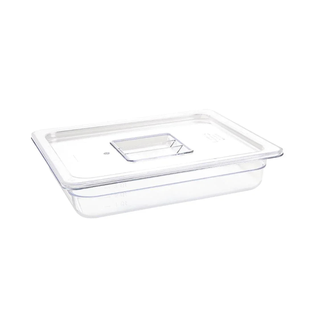 U228 Vogue Polycarbonate 1/2 Gastronorm Container 65mm Clear - JD Catering Equipment Solutions Ltd