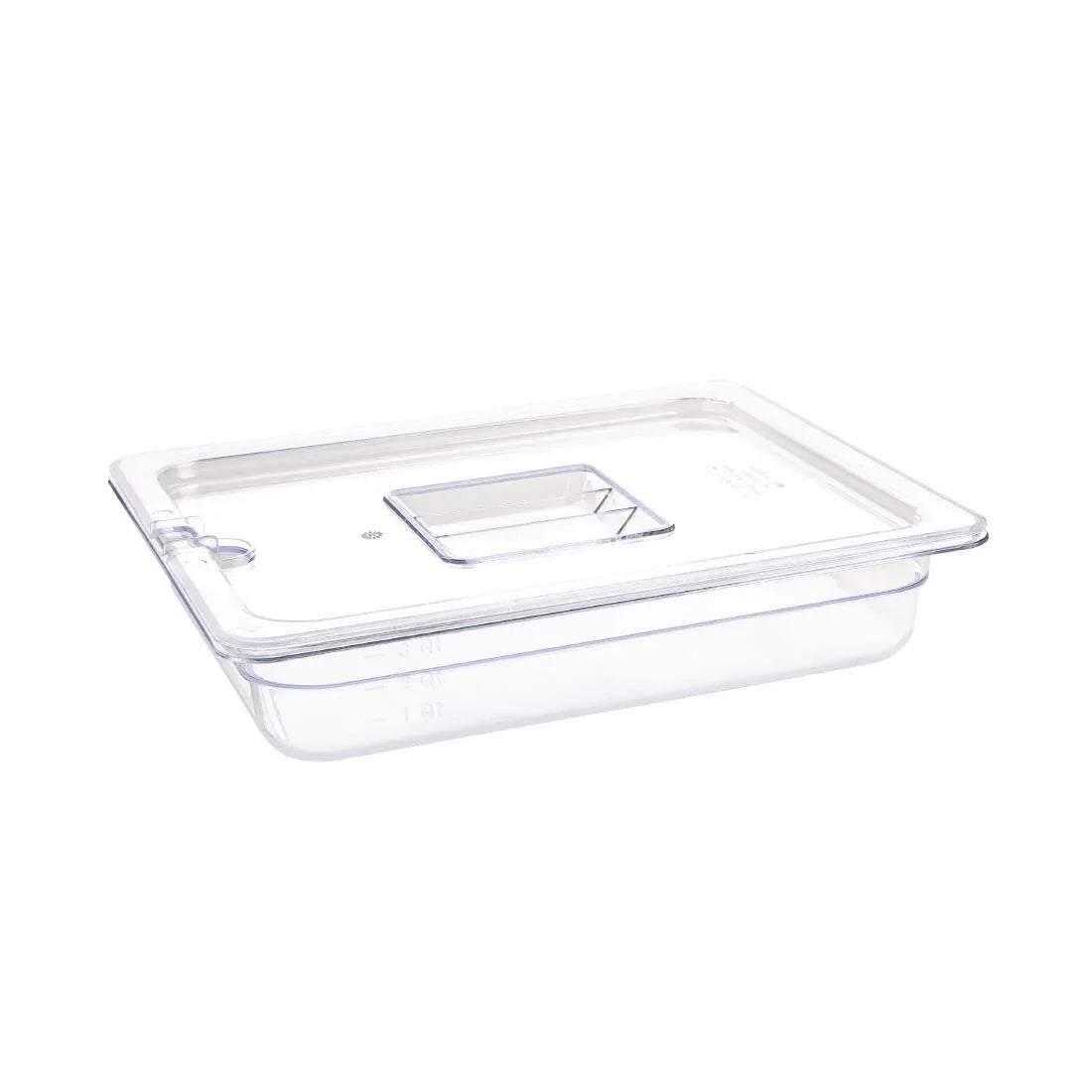 U228 Vogue Polycarbonate 1/2 Gastronorm Container 65mm Clear - JD Catering Equipment Solutions Ltd