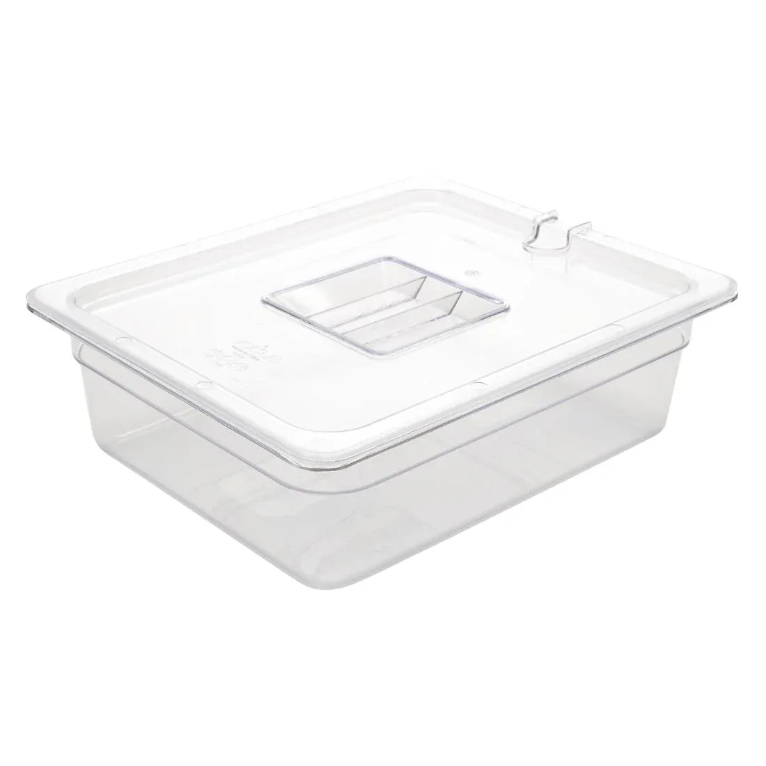 U229 Vogue Polycarbonate 1/2 Gastronorm Container 100mm Clear - JD Catering Equipment Solutions Ltd