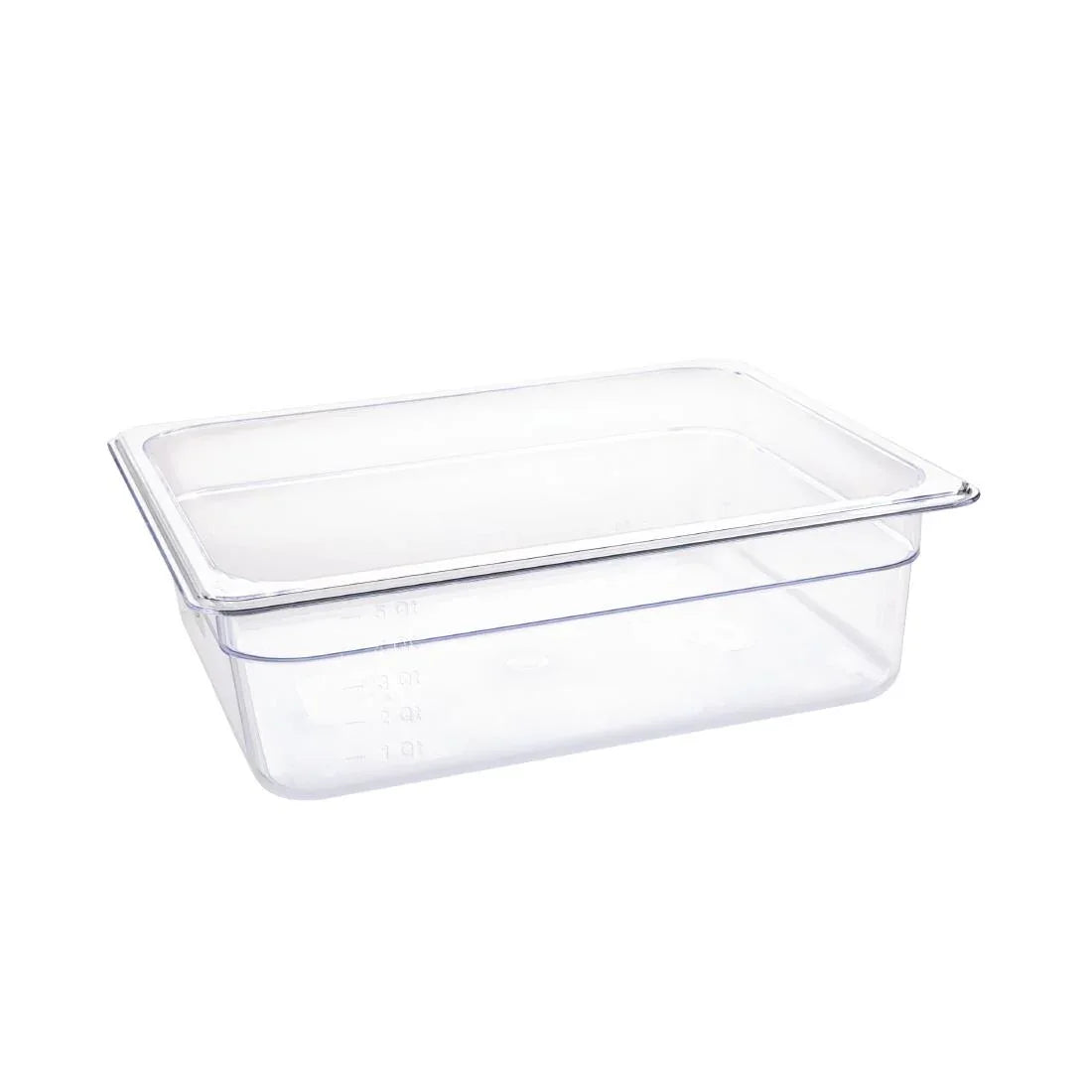 U229 Vogue Polycarbonate 1/2 Gastronorm Container 100mm Clear - JD Catering Equipment Solutions Ltd