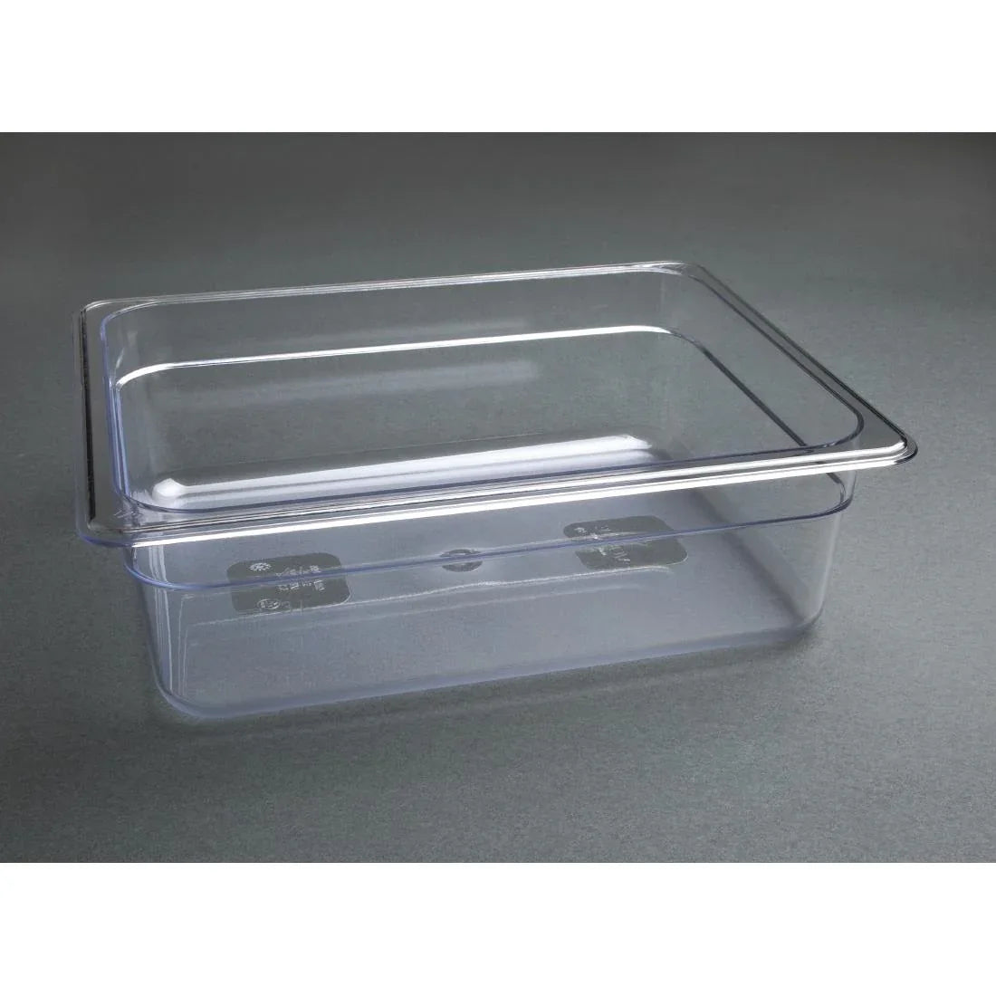 U229 Vogue Polycarbonate 1/2 Gastronorm Container 100mm Clear - JD Catering Equipment Solutions Ltd