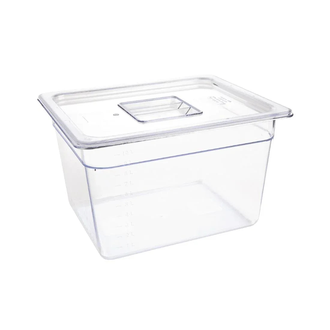 U231 Vogue Polycarbonate 1/2 Gastronorm Container 200mm Clear - JD Catering Equipment Solutions Ltd