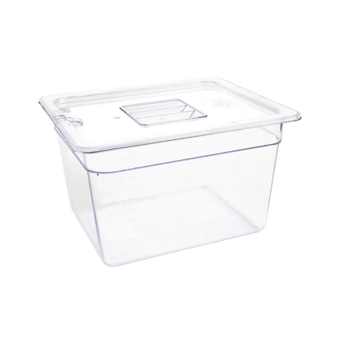 U231 Vogue Polycarbonate 1/2 Gastronorm Container 200mm Clear - JD Catering Equipment Solutions Ltd