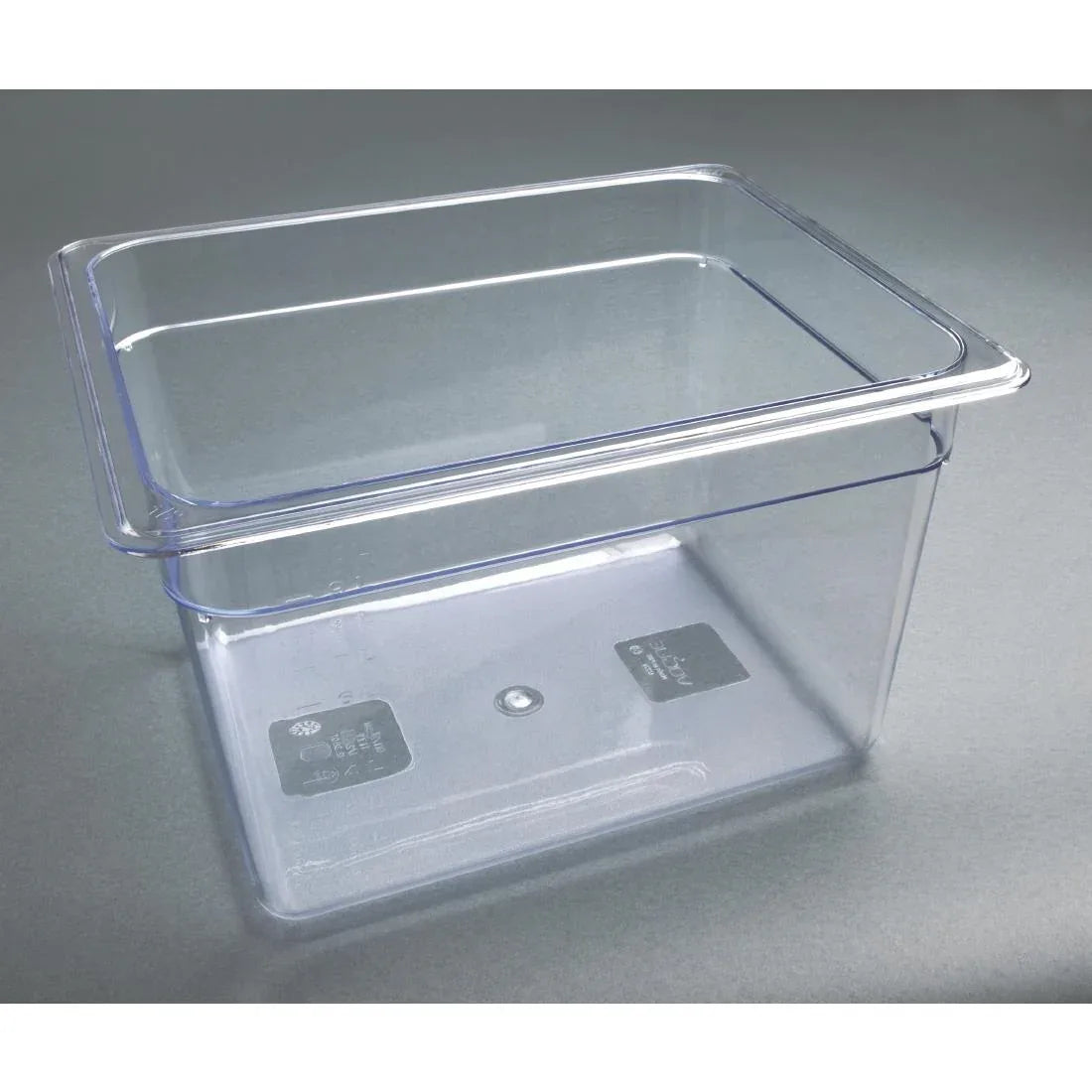 U231 Vogue Polycarbonate 1/2 Gastronorm Container 200mm Clear - JD Catering Equipment Solutions Ltd