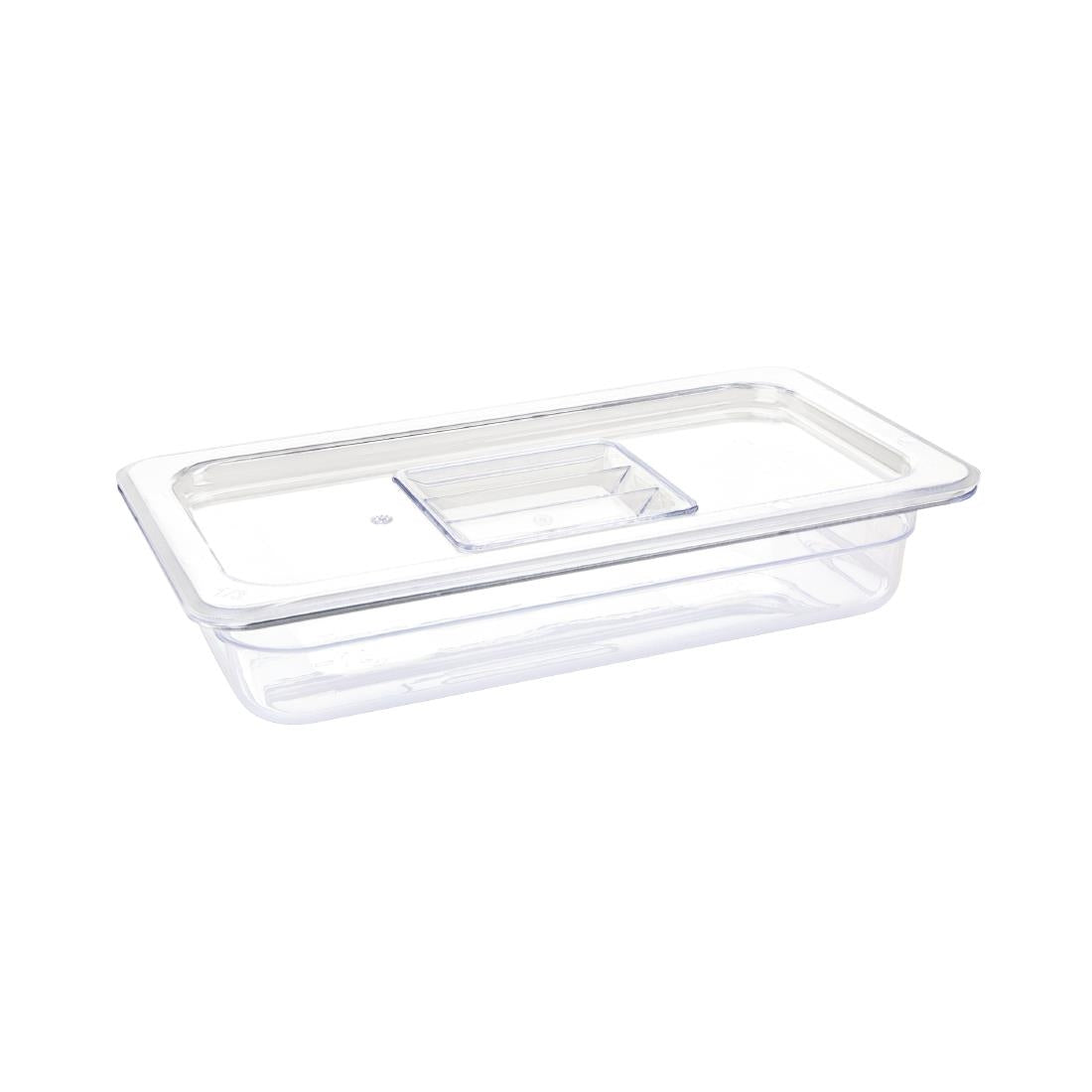 U232 Vogue Polycarbonate 1/3 Gastronorm Container 65mm Clear
