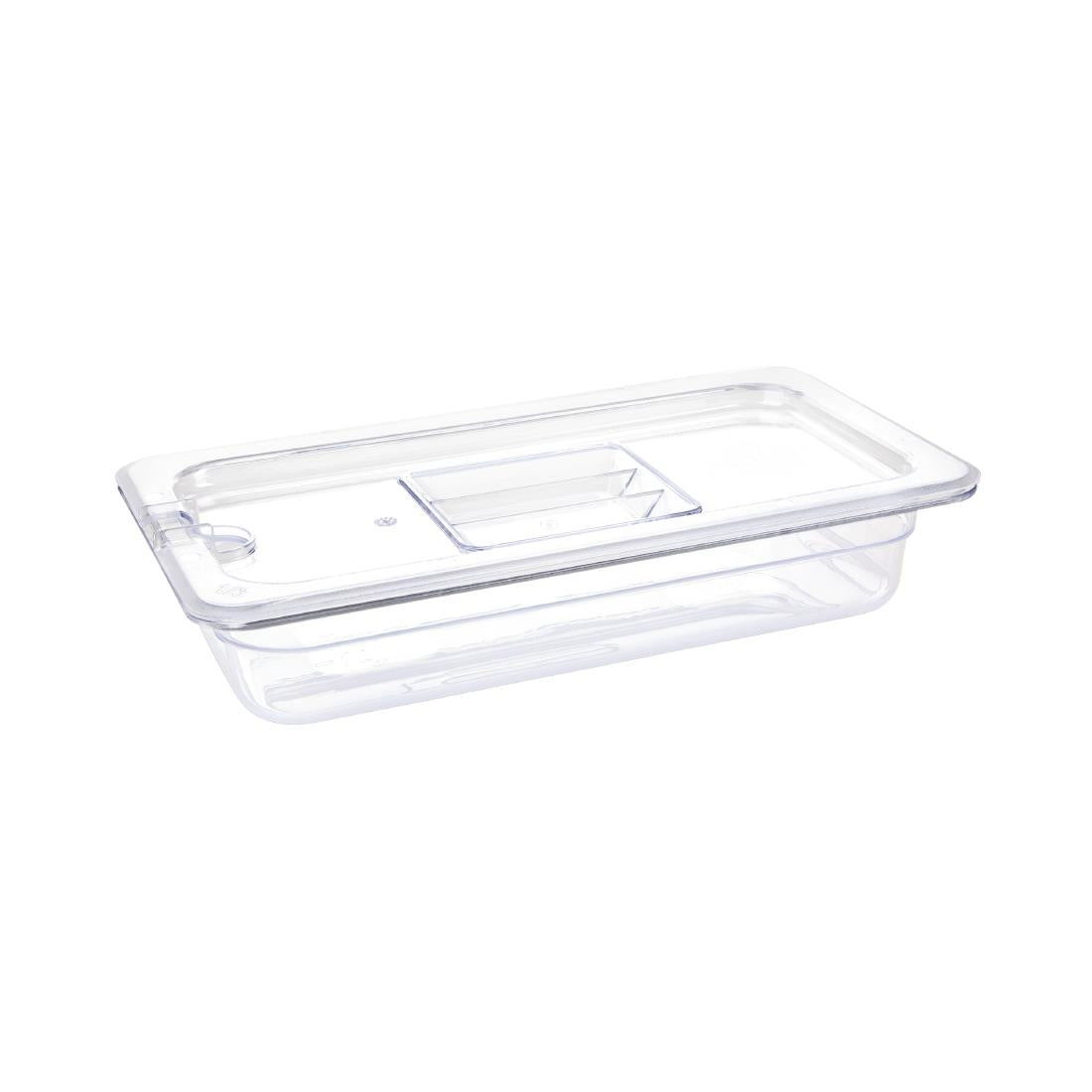 U232 Vogue Polycarbonate 1/3 Gastronorm Container 65mm Clear