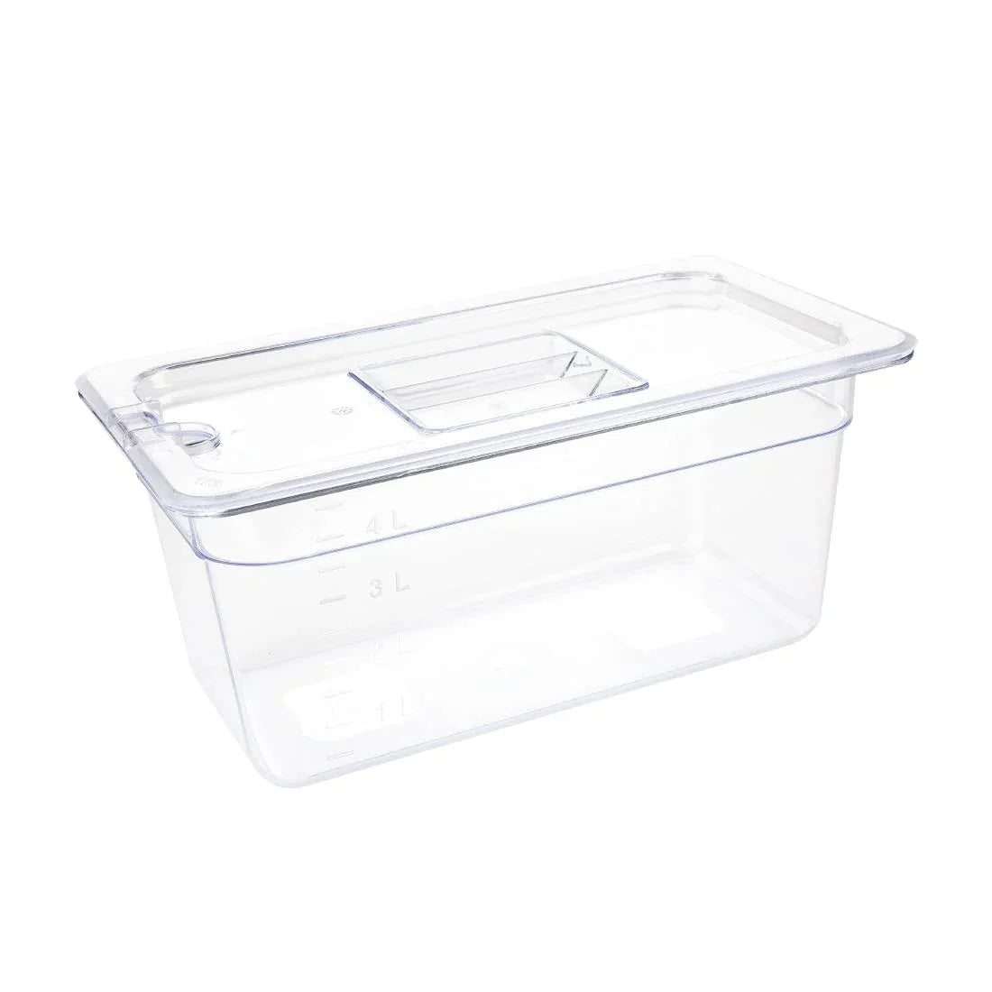 U234 Vogue Polycarbonate 1/3 Gastronorm Container 150mm Clear - JD Catering Equipment Solutions Ltd