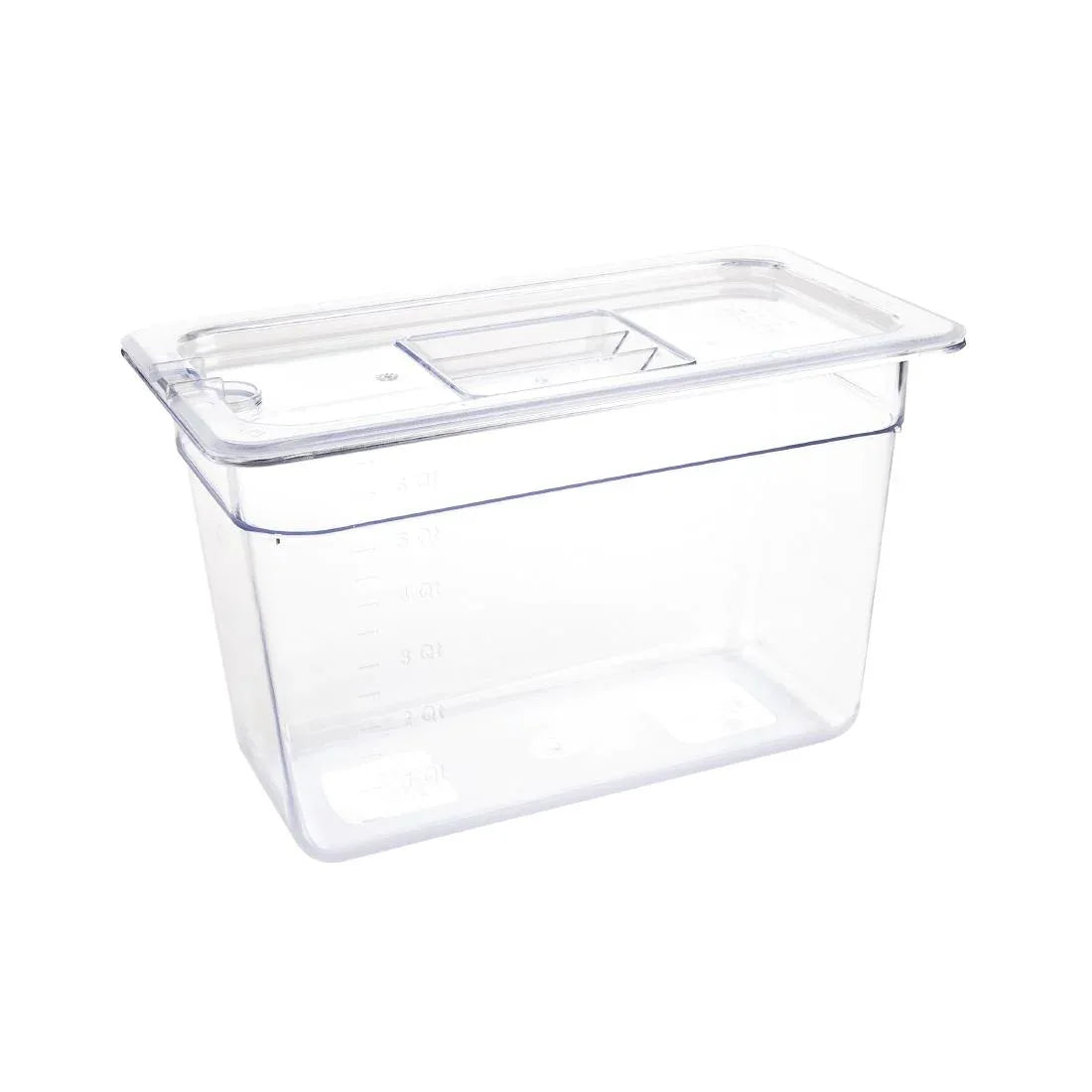 U235 Vogue Polycarbonate 1/3 Gastronorm Container 200mm Clear - JD Catering Equipment Solutions Ltd