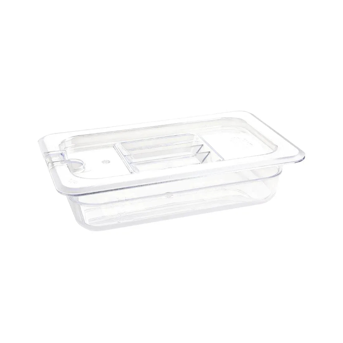 U236 Vogue Polycarbonate 1/4 Gastronorm Container 65mm Clear - JD Catering Equipment Solutions Ltd
