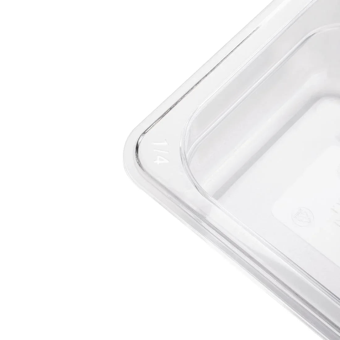 U236 Vogue Polycarbonate 1/4 Gastronorm Container 65mm Clear - JD Catering Equipment Solutions Ltd
