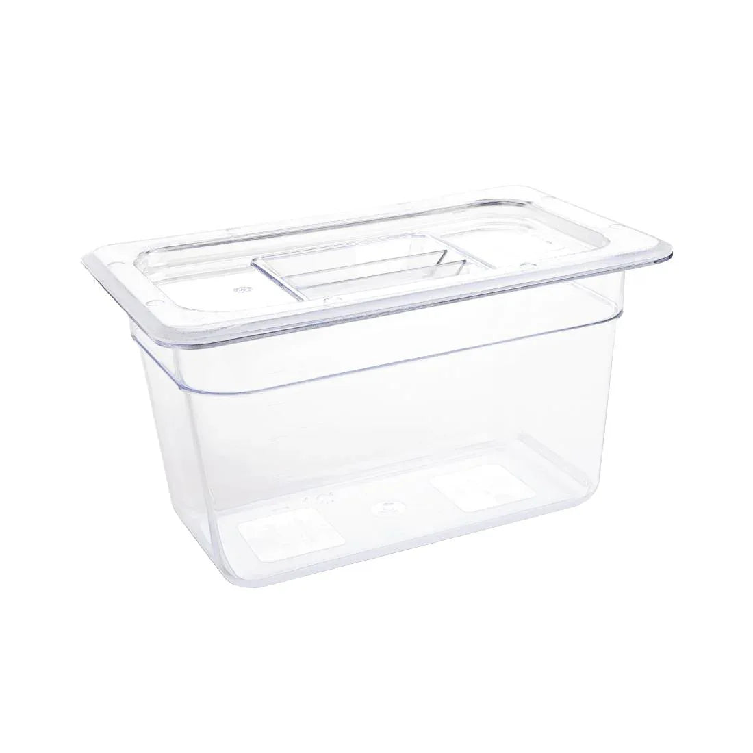 U238 Vogue Polycarbonate 1/4 Gastronorm Container 150mm Clear - JD Catering Equipment Solutions Ltd