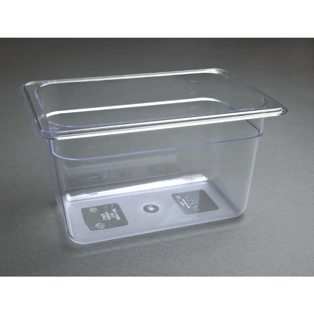 U238 Vogue Polycarbonate 1/4 Gastronorm Container 150mm Clear - JD Catering Equipment Solutions Ltd
