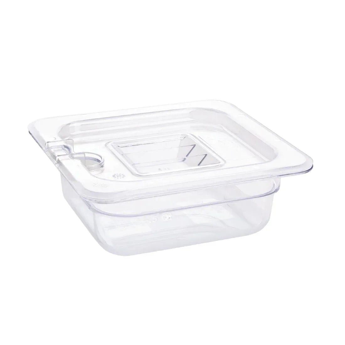 U239 Vogue Polycarbonate 1/6 Gastronorm Container 65mm Clear - JD Catering Equipment Solutions Ltd