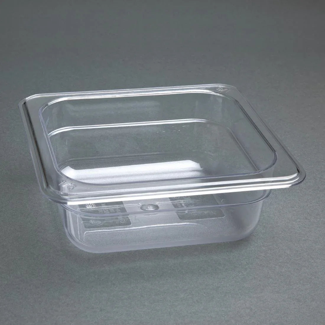U239 Vogue Polycarbonate 1/6 Gastronorm Container 65mm Clear - JD Catering Equipment Solutions Ltd