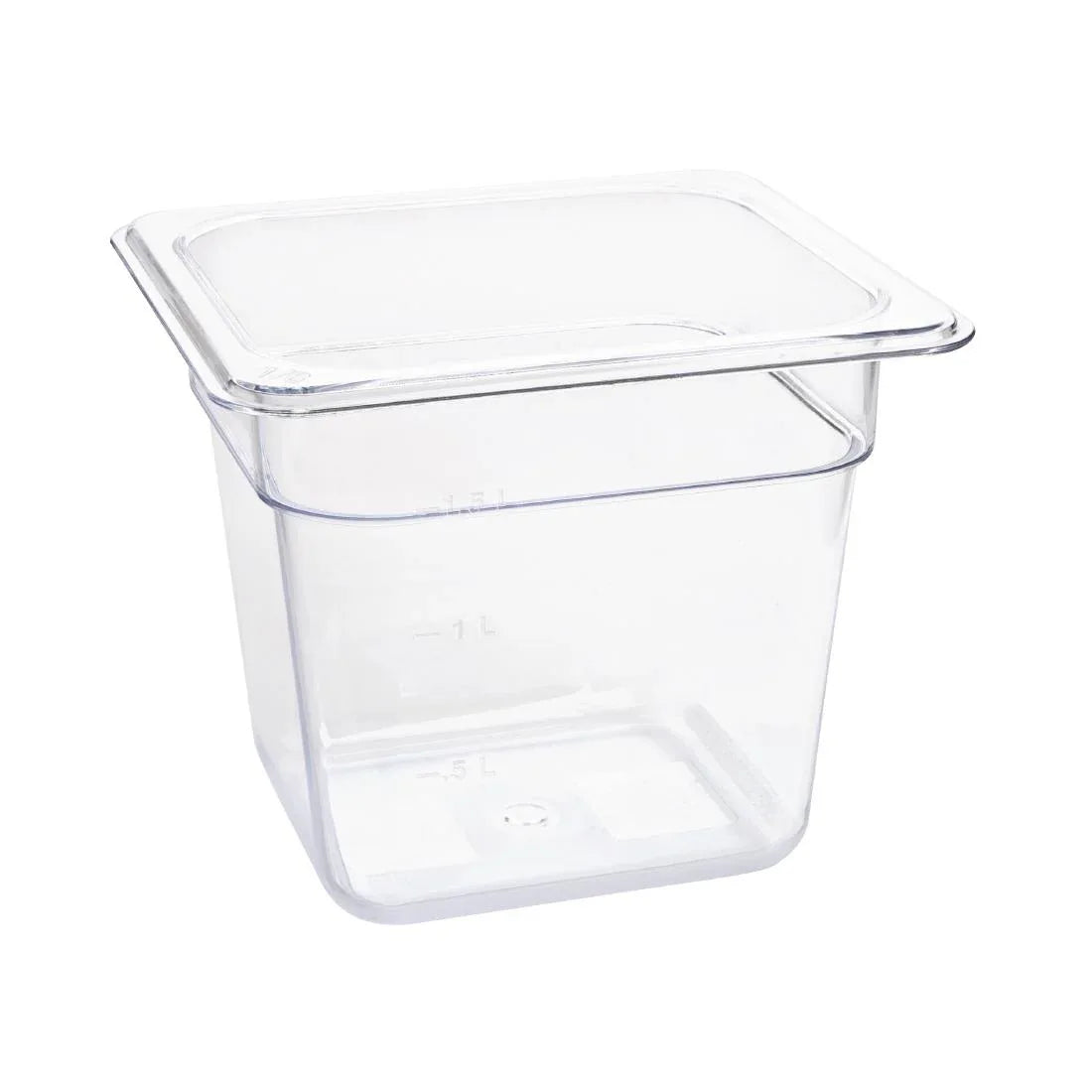 U241 Vogue Polycarbonate 1/6 Gastronorm Container 150mm Clear - JD Catering Equipment Solutions Ltd
