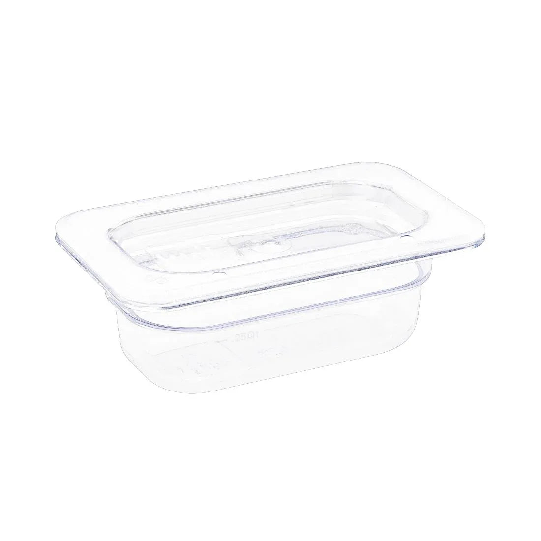 U242 Vogue Polycarbonate 1/9 Gastronorm Container 65mm Clear - JD Catering Equipment Solutions Ltd