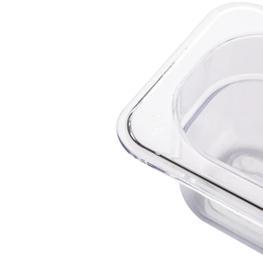 U242 Vogue Polycarbonate 1/9 Gastronorm Container 65mm Clear - JD Catering Equipment Solutions Ltd