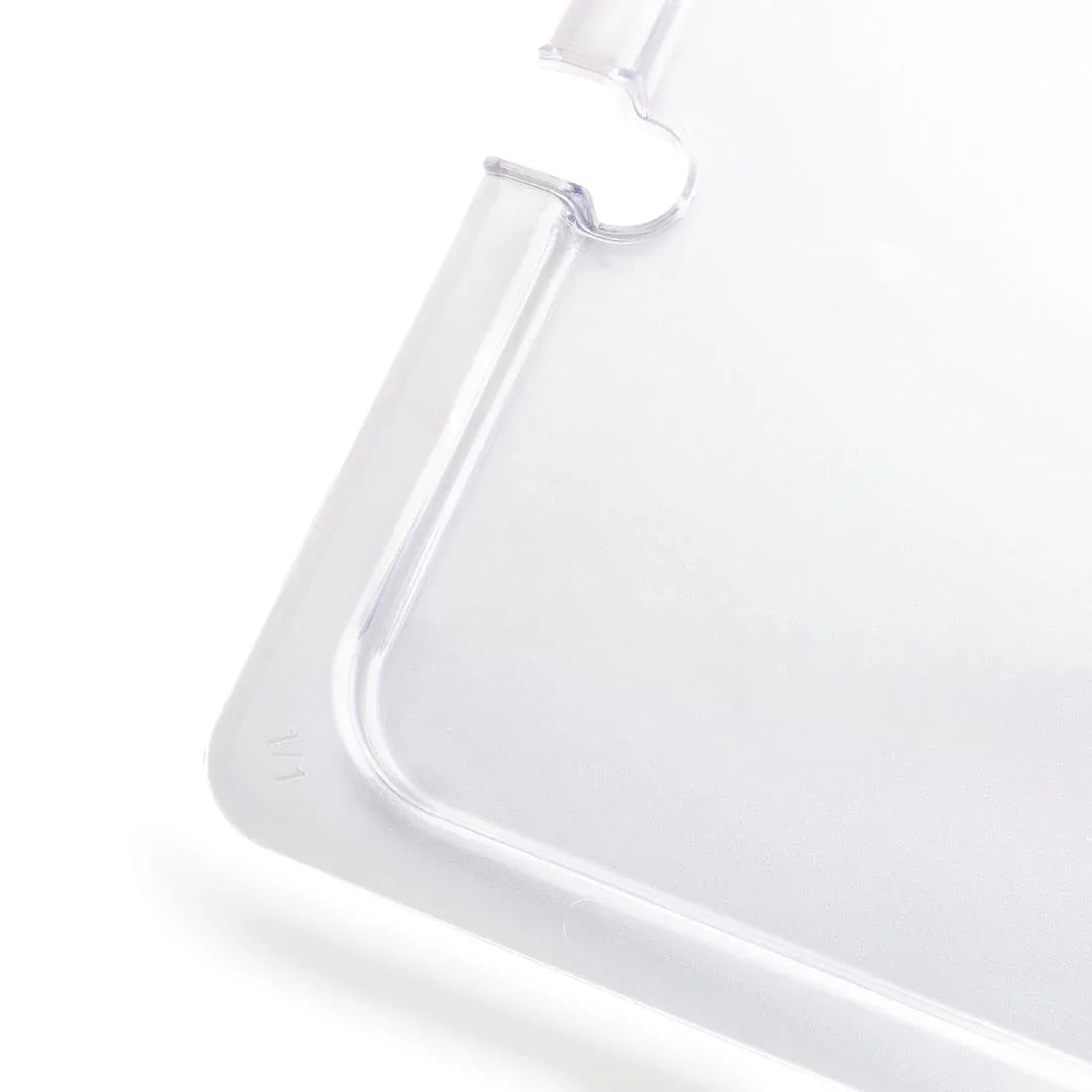 U250 Vogue Polycarbonate 1/1 Gastronorm Lid Notched - JD Catering Equipment Solutions Ltd
