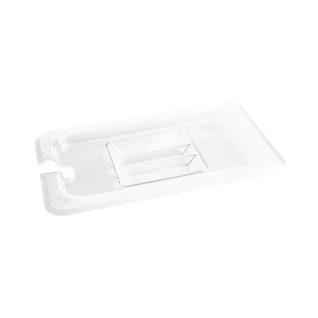 U253 Vogue Polycarbonate 1/4 Gastronorm Lid Notched - JD Catering Equipment Solutions Ltd