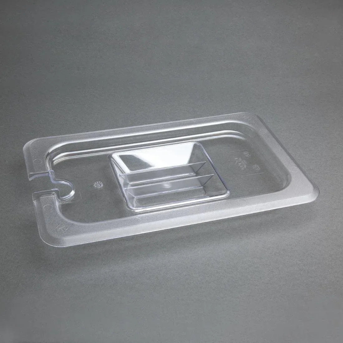 U253 Vogue Polycarbonate 1/4 Gastronorm Lid Notched - JD Catering Equipment Solutions Ltd