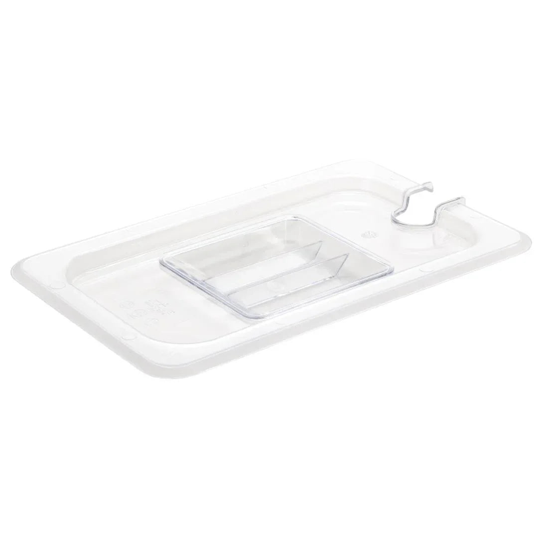 U253 Vogue Polycarbonate 1/4 Gastronorm Lid Notched - JD Catering Equipment Solutions Ltd