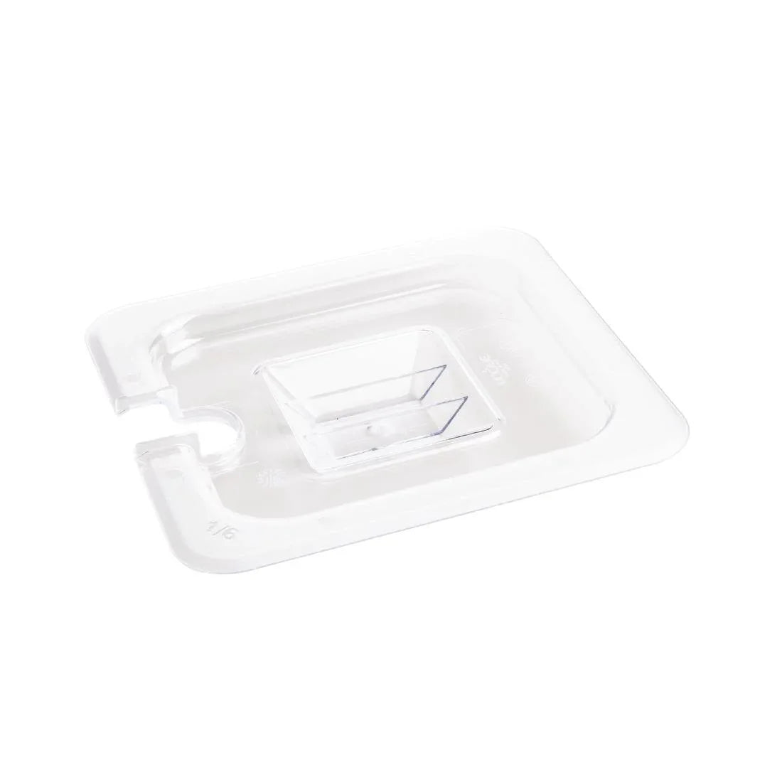 U254 Vogue Polycarbonate 1/6 Gastronorm Lid Notched - JD Catering Equipment Solutions Ltd