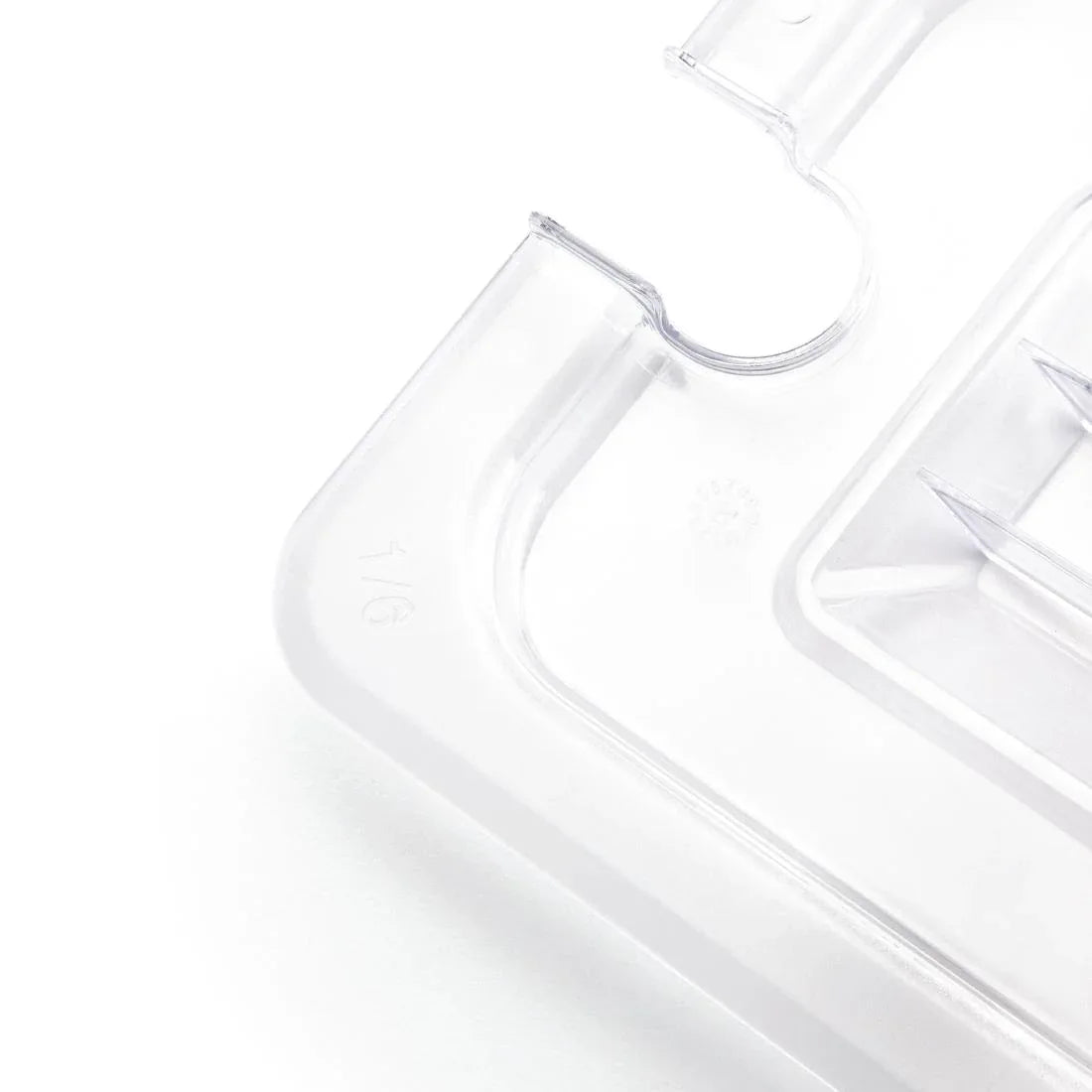 U254 Vogue Polycarbonate 1/6 Gastronorm Lid Notched - JD Catering Equipment Solutions Ltd