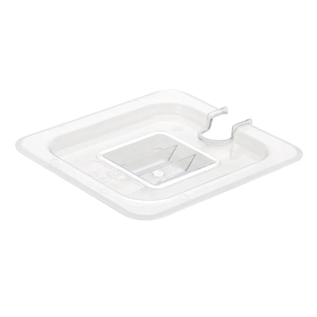 U254 Vogue Polycarbonate 1/6 Gastronorm Lid Notched - JD Catering Equipment Solutions Ltd