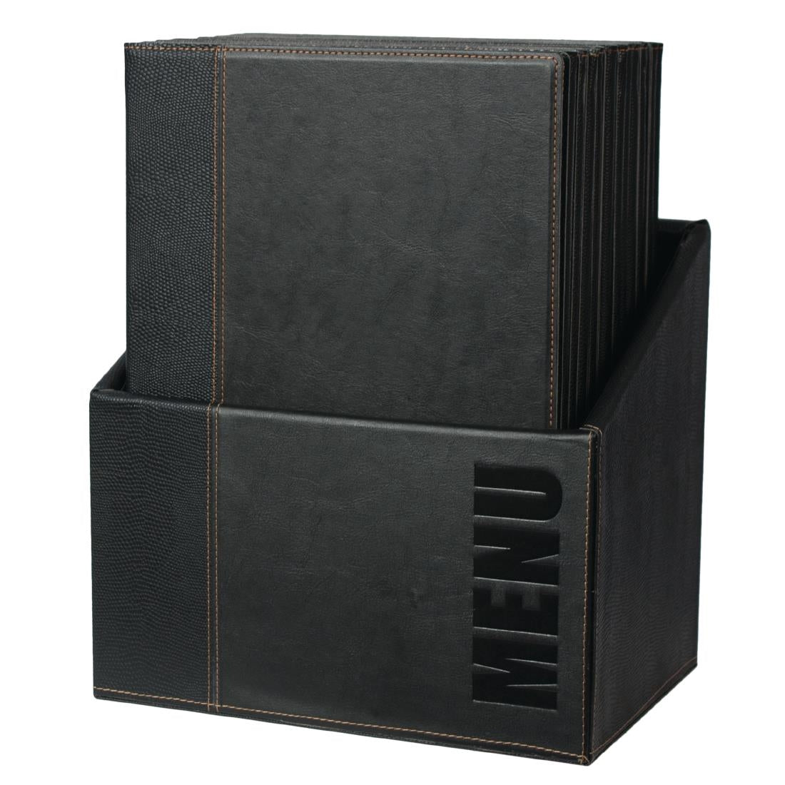U266 Securit Contemporary Menu Covers and Storage Box A4 (Pack of 20)