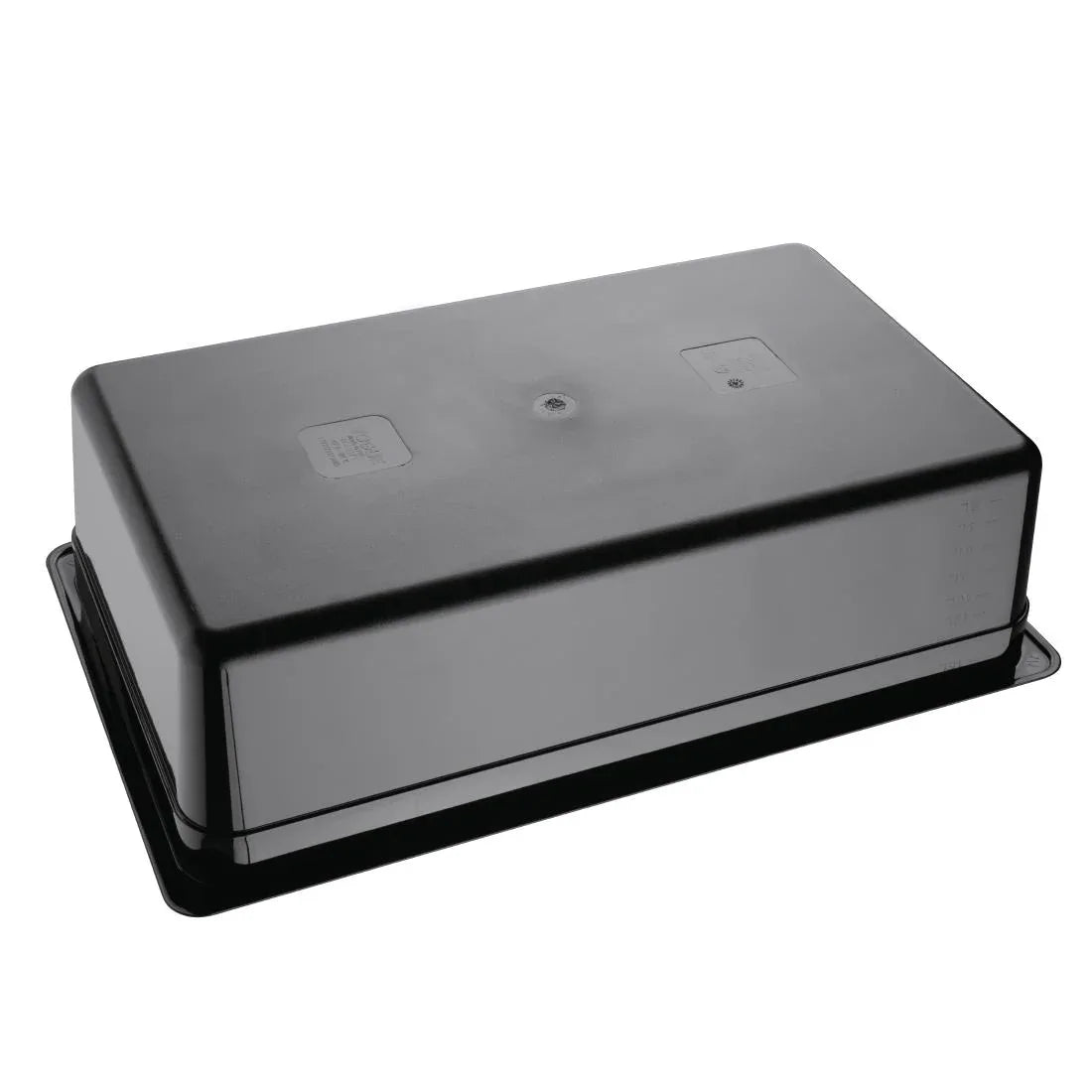 U456 Vogue Polycarbonate 1/1 Gastronorm Container 150mm Black - JD Catering Equipment Solutions Ltd
