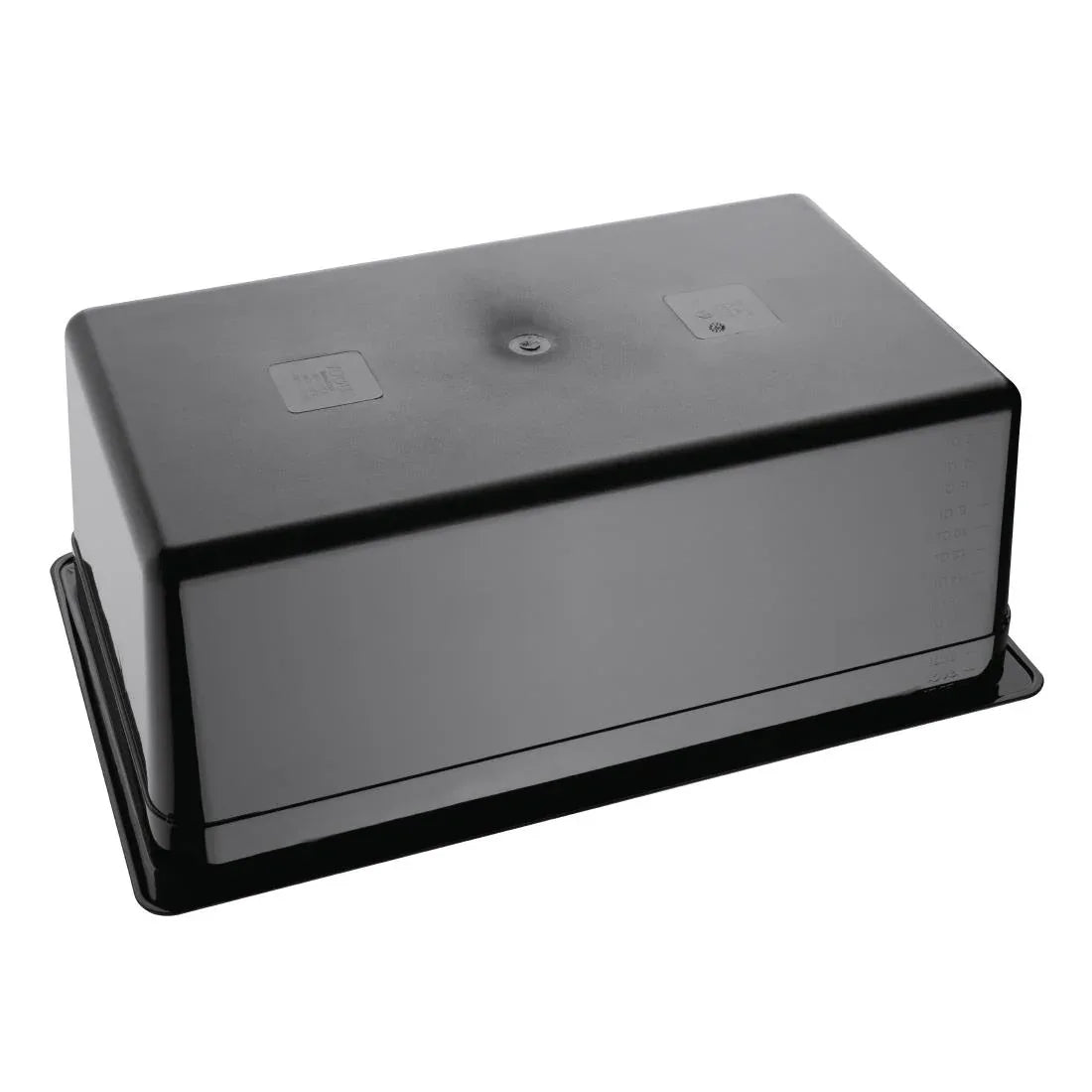 U457 Vogue Polycarbonate 1/1 Gastronorm Container 200mm Black - JD Catering Equipment Solutions Ltd