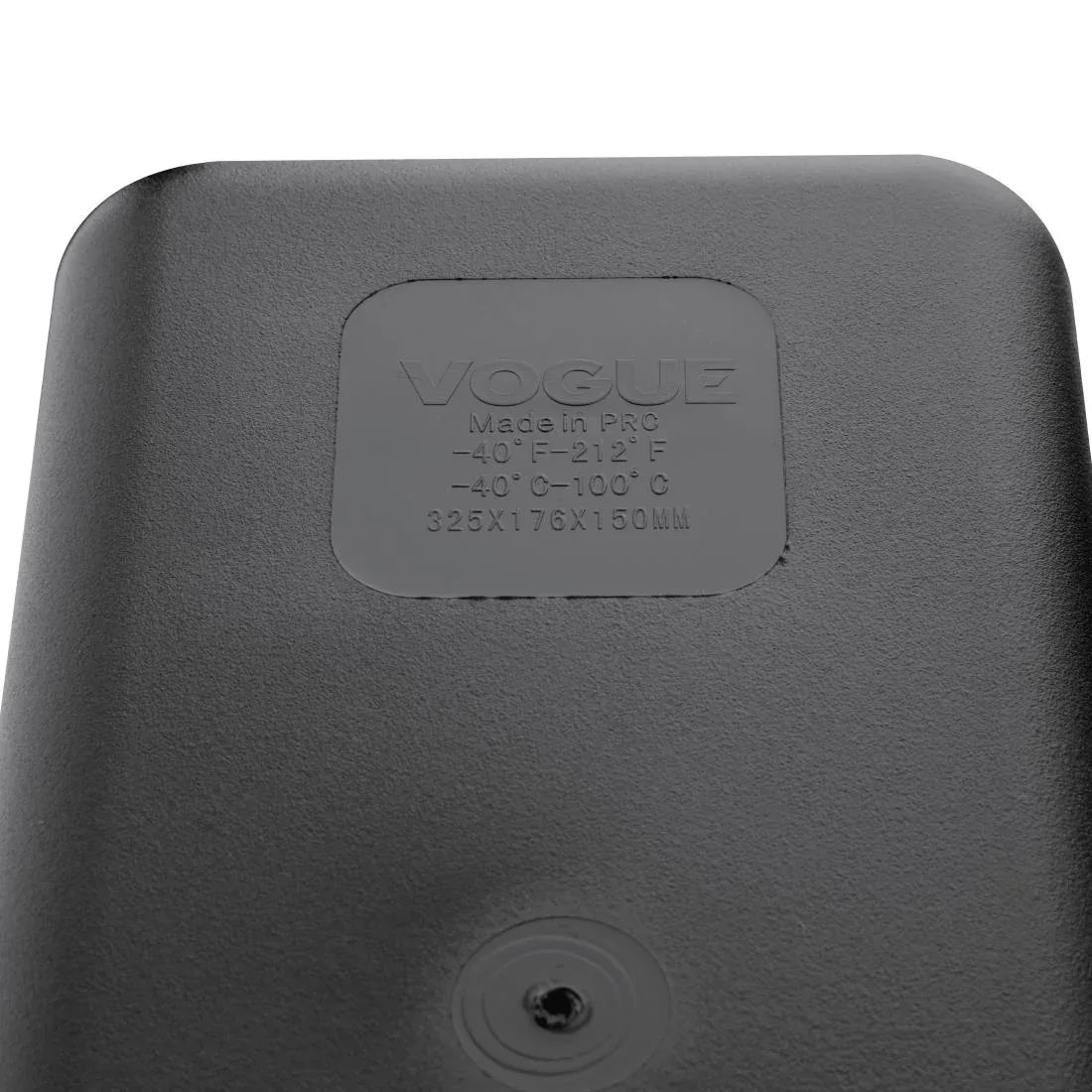 U464 Vogue Polycarbonate 1/3 Gastronorm Container 150mm Black - JD Catering Equipment Solutions Ltd