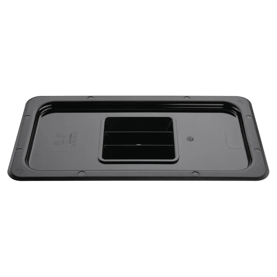 U476 Vogue Polycarbonate 1/3 Gastronorm Lid Black - JD Catering Equipment Solutions Ltd