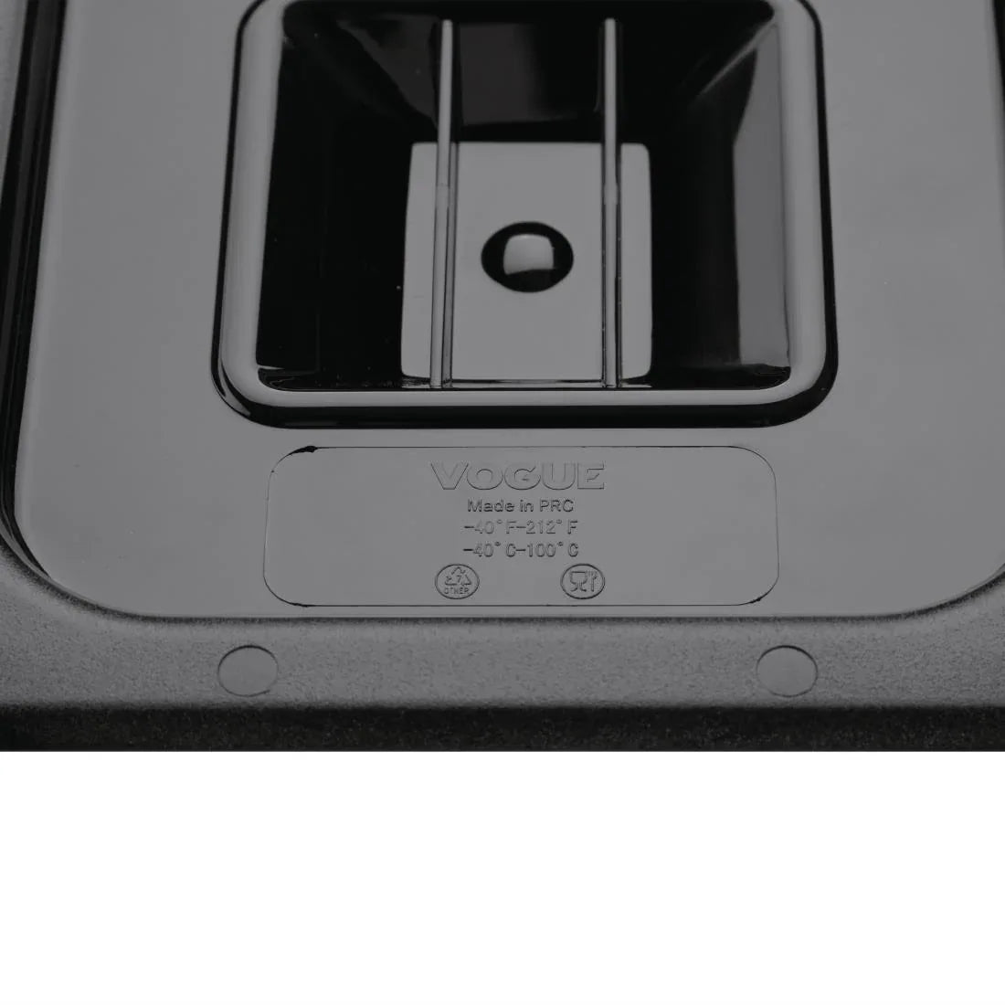 U478 Vogue Polycarbonate 1/6 Gastronorm Lid Black - JD Catering Equipment Solutions Ltd