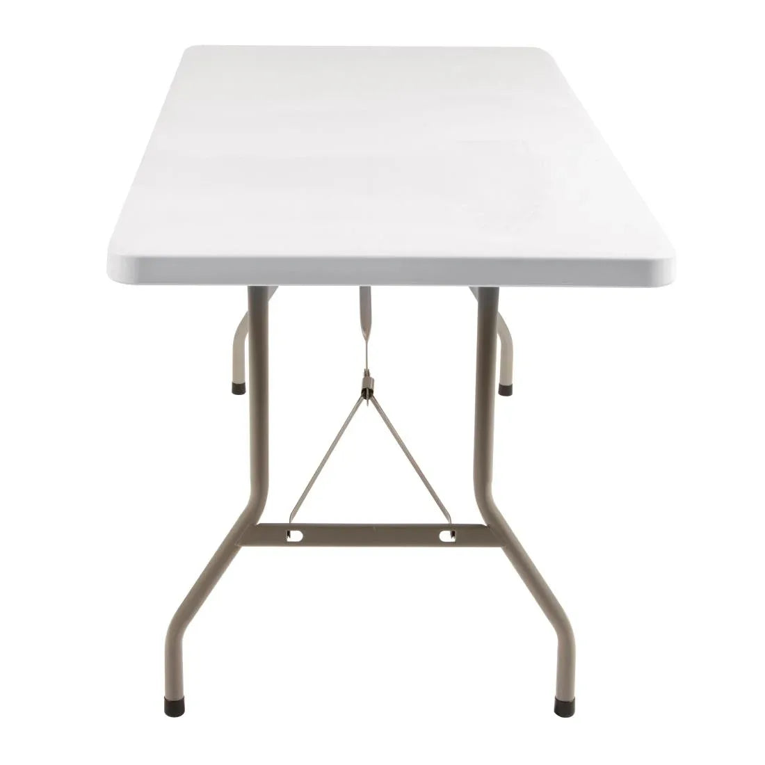 U544 Bolero PE Rectangular Folding Table White 5ft (Single) - JD Catering Equipment Solutions Ltd