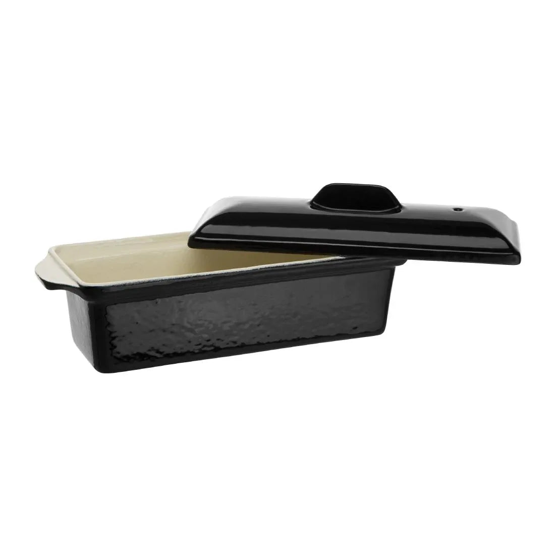 U559 Vogue Black Cast Iron Pate Terrine Mould 1.3Ltr - JD Catering Equipment Solutions Ltd