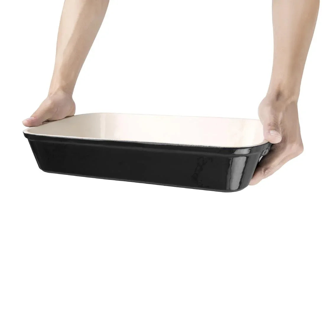 U571 Vogue Black Cast Iron Roasting Dish U571 - JD Catering Equipment Solutions Ltd
