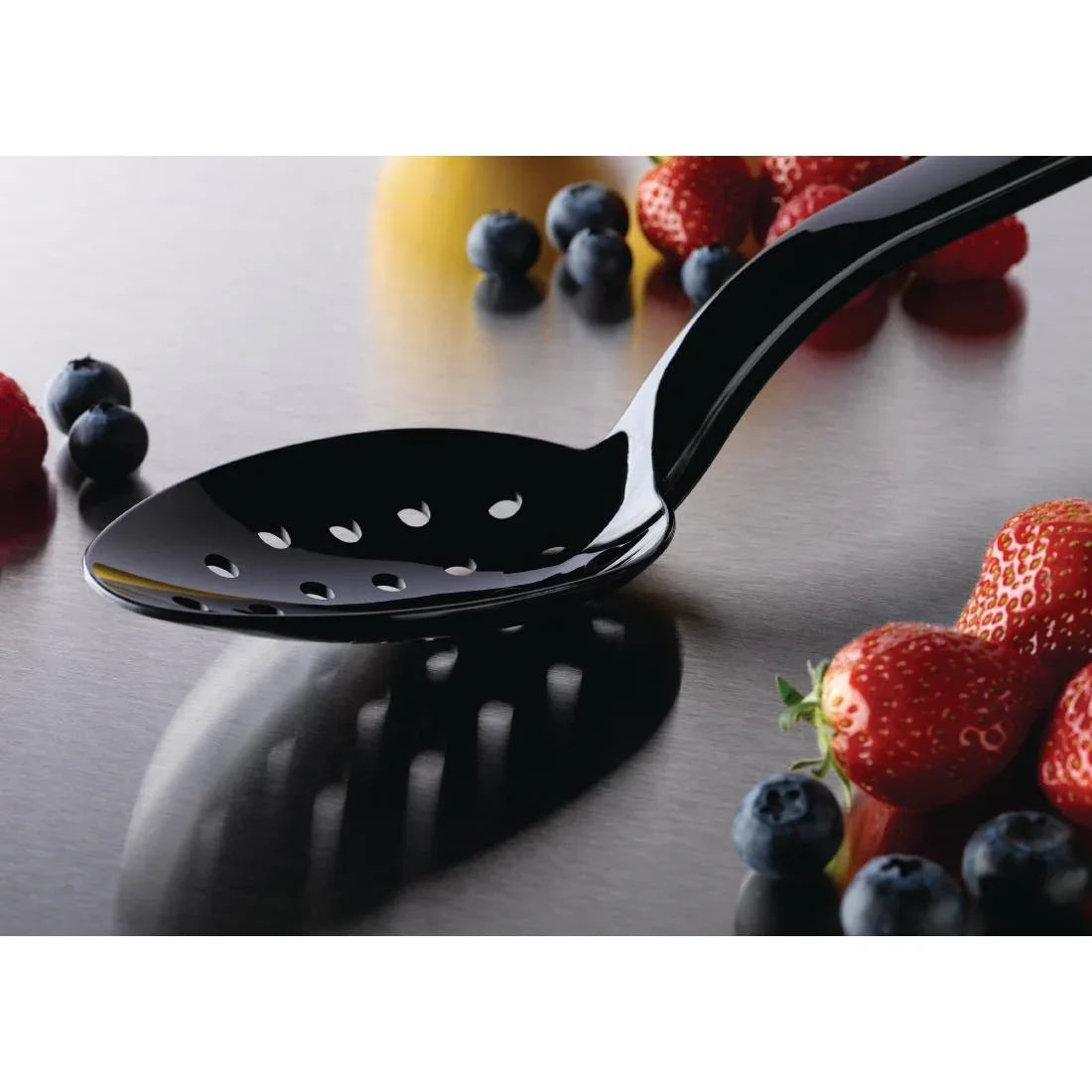U750 Matfer Exoglass Perforated Serving Spoon 9" - JD Catering Equipment Solutions Ltd
