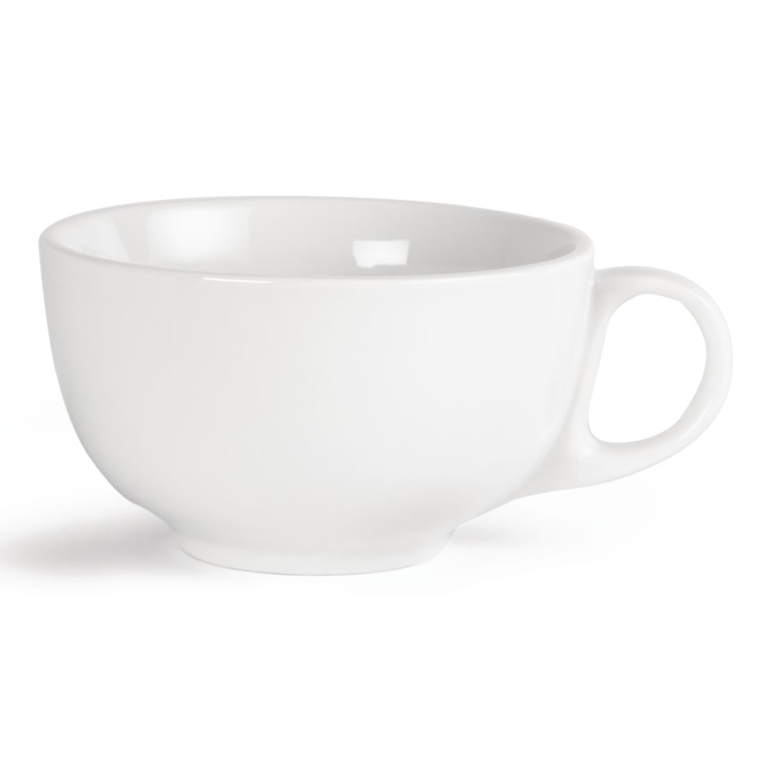 U827 Olympia Whiteware Cappuccino Cups 425ml 15oz (Pack of 12)
