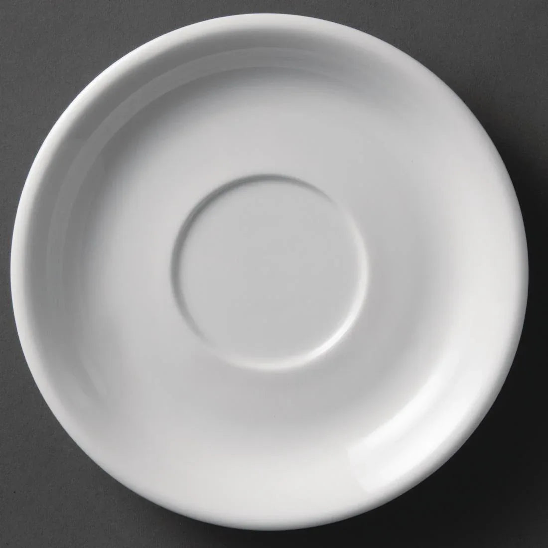 U828 Olympia Whiteware Cappuccino Saucers 180mm (Pack of 12) - JD Catering Equipment Solutions Ltd