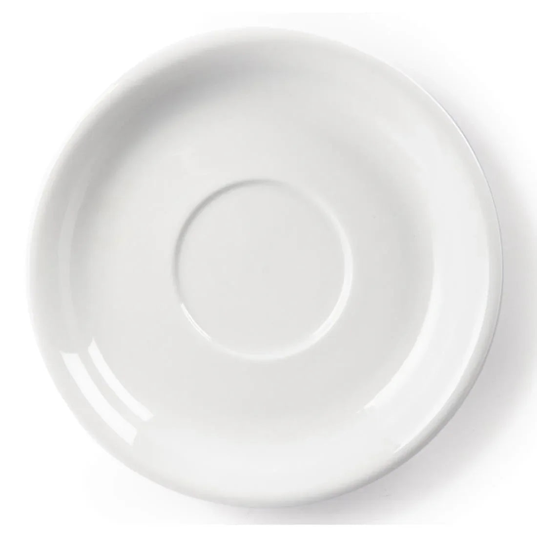 U828 Olympia Whiteware Cappuccino Saucers 180mm (Pack of 12) - JD Catering Equipment Solutions Ltd