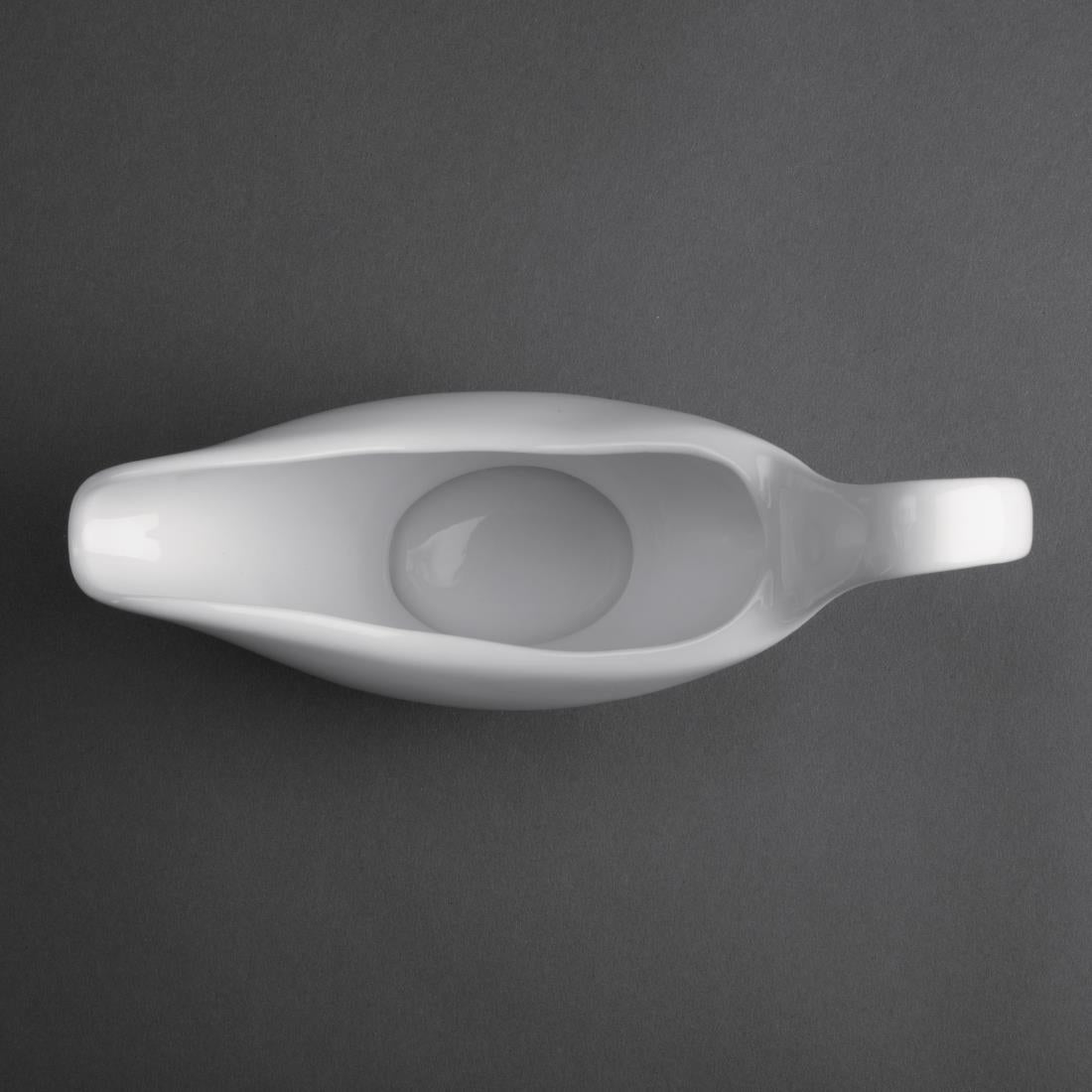 U831 Olympia Whiteware Gravy Boats 340ml 12oz (Pack of 6)