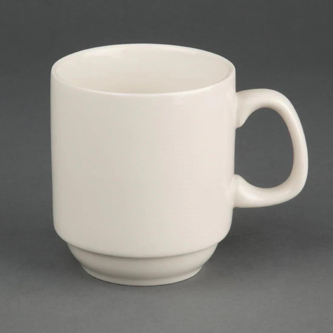 U832 Olympia Ivory Stacking Mugs 285ml 10oz (Pack of 12) - JD Catering Equipment Solutions Ltd