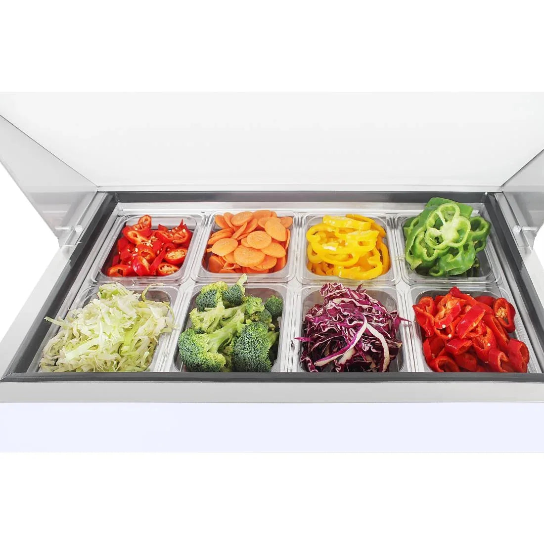 UA009 Polar U-Series Single Door Mega Top Prep Counter Fridge 154Ltr - JD Catering Equipment Solutions Ltd