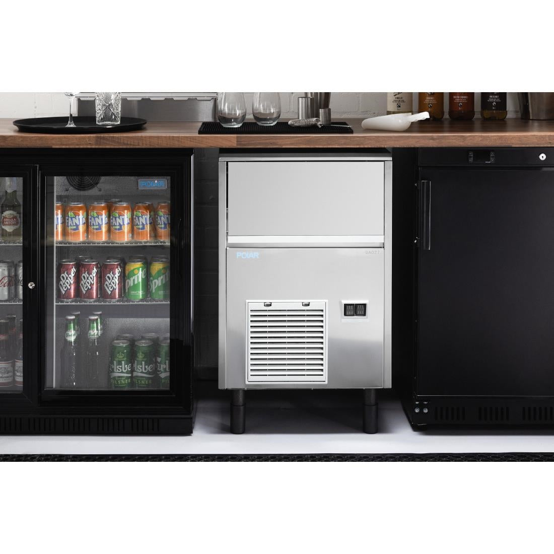 UA027 Polar U-Series Spray Ice Maker 33kg Output UA027