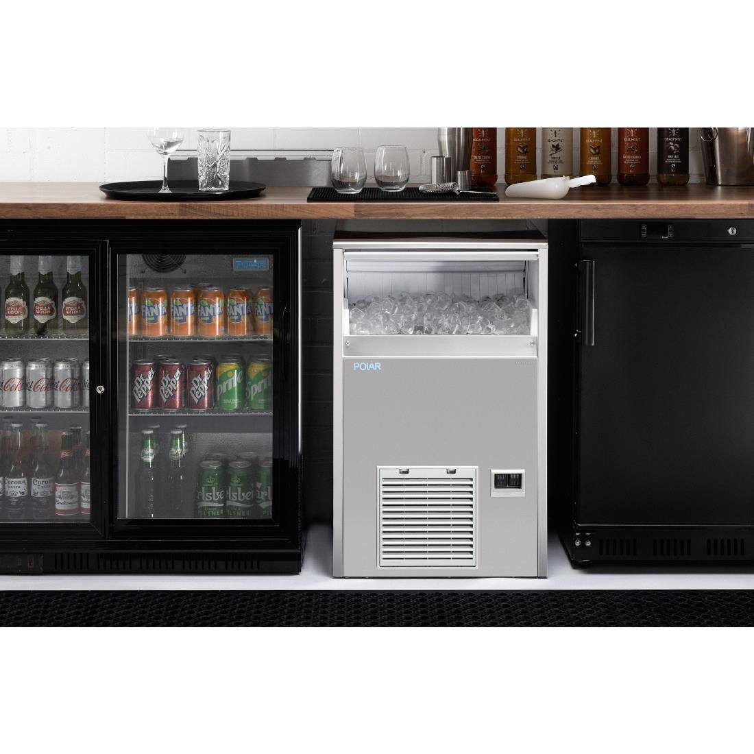 UA028 Polar U-Series Spray Ice Maker 47kg Output UA028