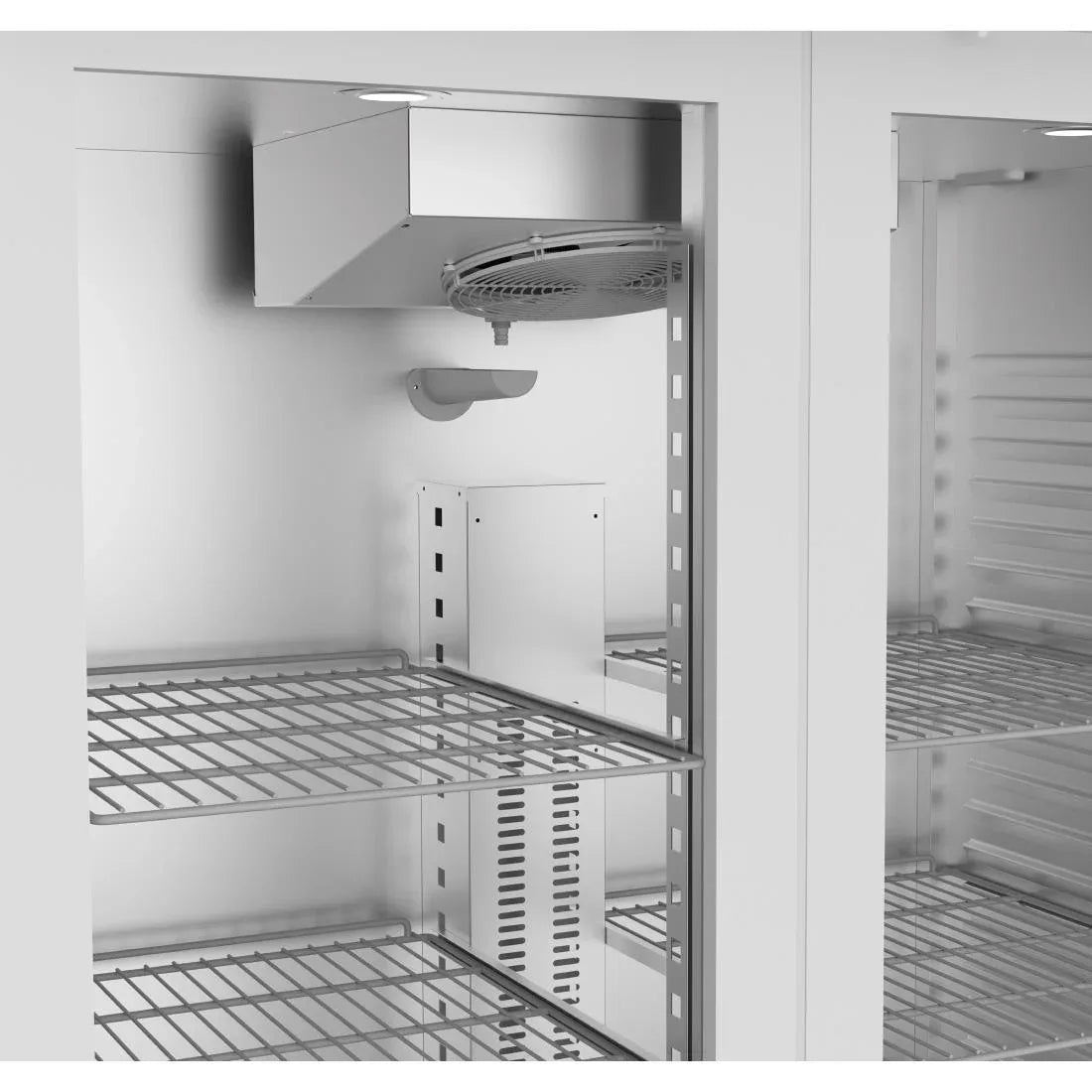UA032 Polar U-Series Energy Efficient Double Door Upright Refrigerator 1400Ltr - JD Catering Equipment Solutions Ltd